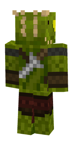 Black skin: body, back render