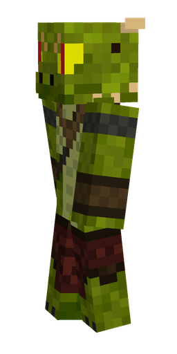 Black skin: body, left side render