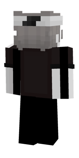 Black skin: body, back render