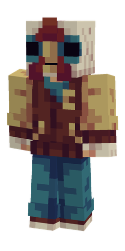 Blue skin: body, front render