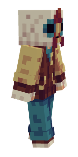 Blue skin: body, right side render
