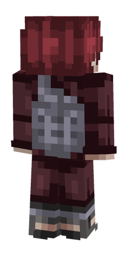 Black skin: body, back render