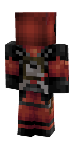 Black skin: body, back render