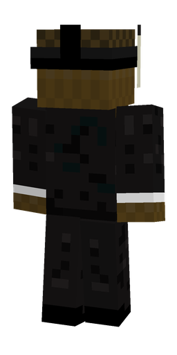 Black skin: body, back render