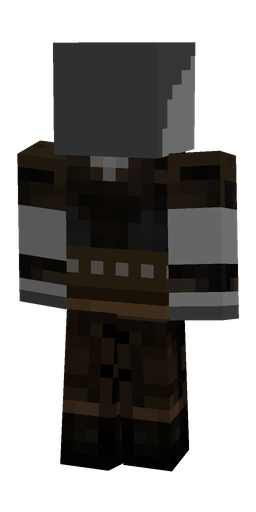 Black skin: body, back render