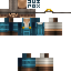 Blue skin: raw texture render