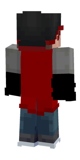 Black skin: body, back render