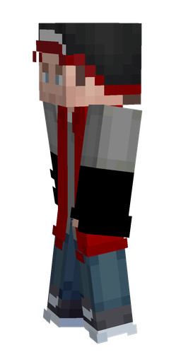 Black skin: body, left side render