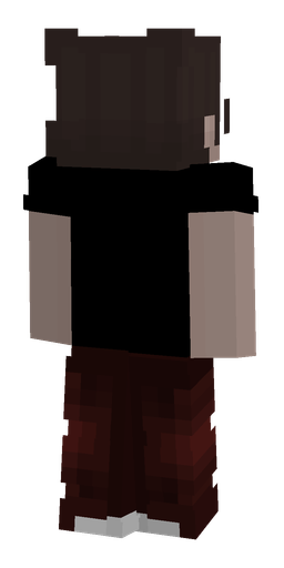 Black skin: body, back render