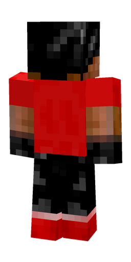 Black skin: body, back render