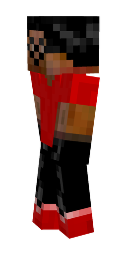 Black skin: body, left side render