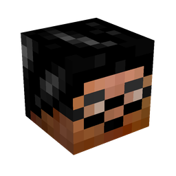 Black skin: head render