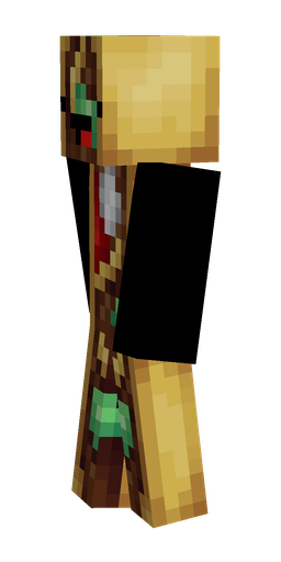 Brown skin: body, left side render