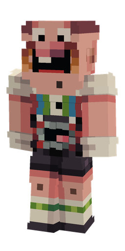 Black skin: body, front render