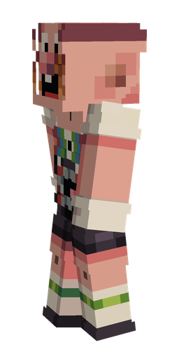 Black skin: body, left side render