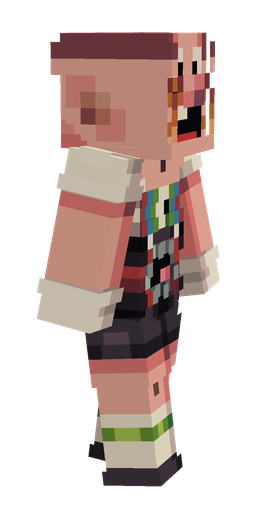 Black skin: body, right side render