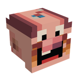 Black skin: head render