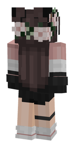 Black skin: body, back render