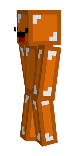 Brown skin: body, left side render
