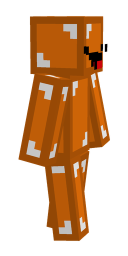 Brown skin: body, right side render