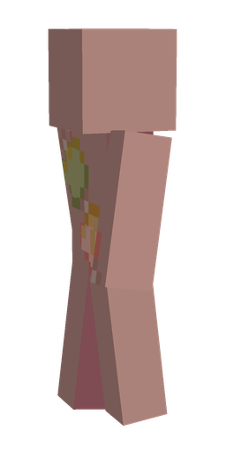 Red skin: body, left side render