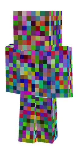 Blue skin: body, back render