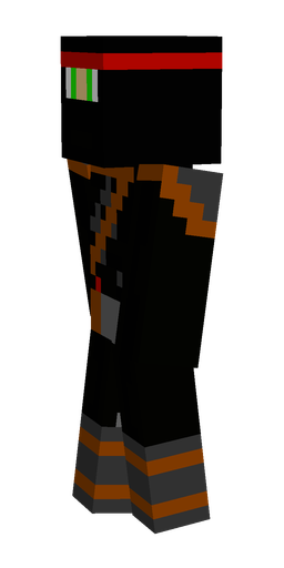 Black skin: body, left side render