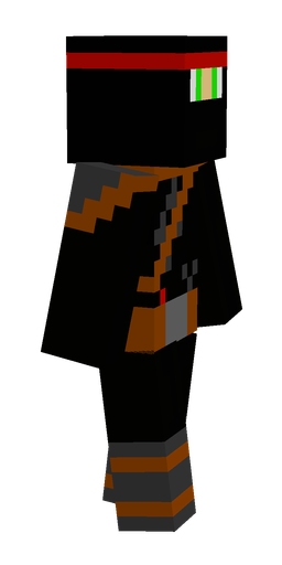 Black skin: body, right side render