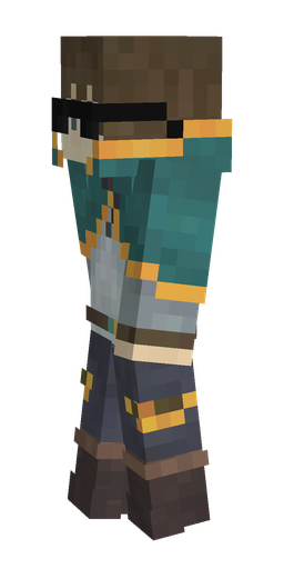 Black skin: body, left side render