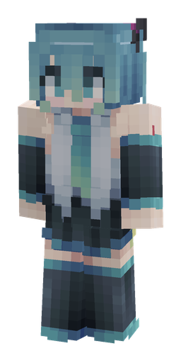 Blue skin: body, front render
