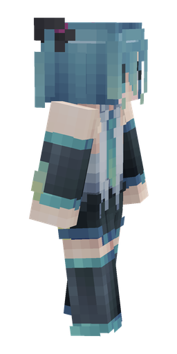 Blue skin: body, right side render