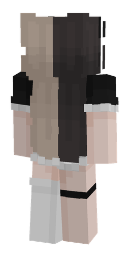 Black skin: body, back render