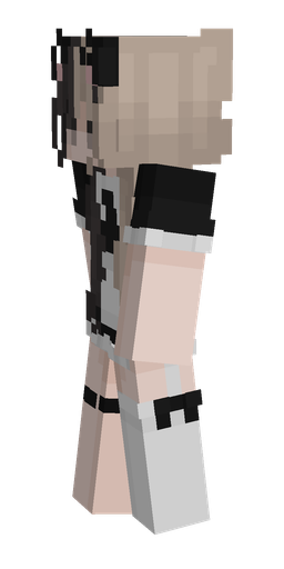 Black skin: body, left side render