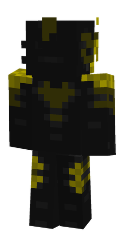 Black skin: body, back render