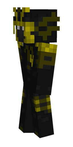 Black skin: body, left side render