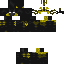 Black skin: raw texture render