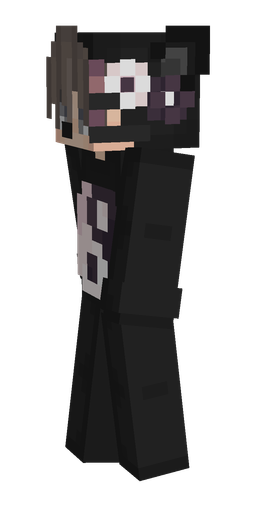 Black skin: body, left side render