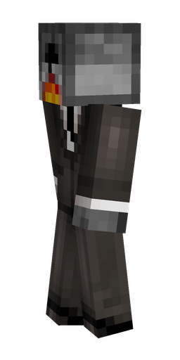 Black skin: body, left side render