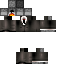 Black skin: raw texture render