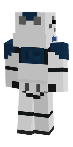 Black skin: body, back render