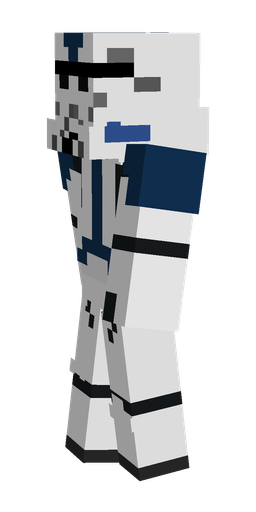 Black skin: body, left side render