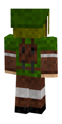 Brown skin: body, back render
