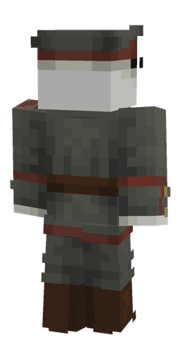 Black skin: body, back render