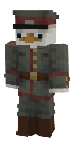 Black skin: body, front render
