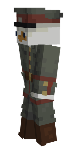 Black skin: body, left side render