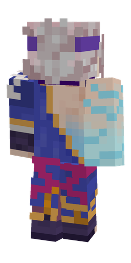 Blue skin: body, back render