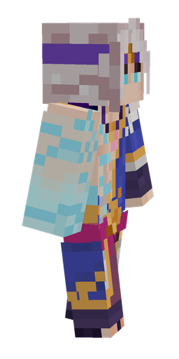 Blue skin: body, right side render