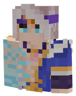 Blue skin: bust render