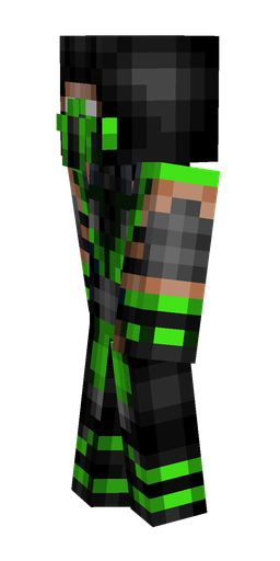 Black skin: body, left side render