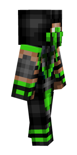 Black skin: body, right side render
